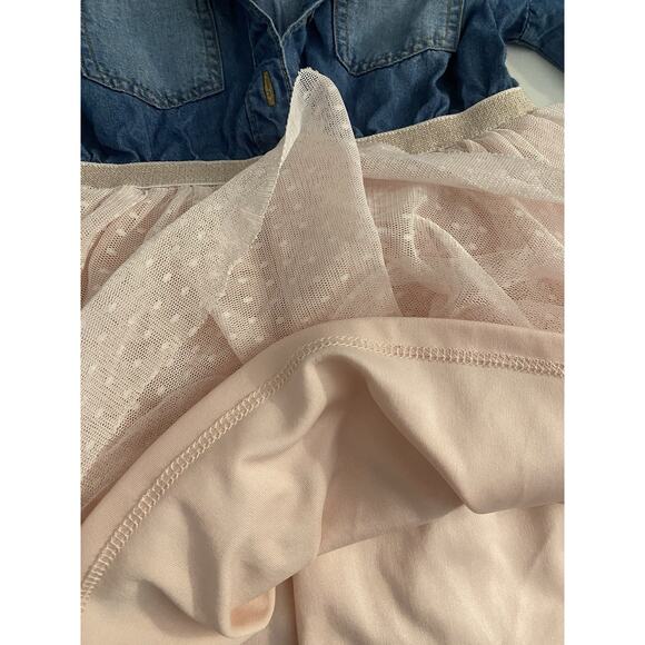 Pink Violet Dress Girls sz 3T Denim And Pink - Picture 5 of 7